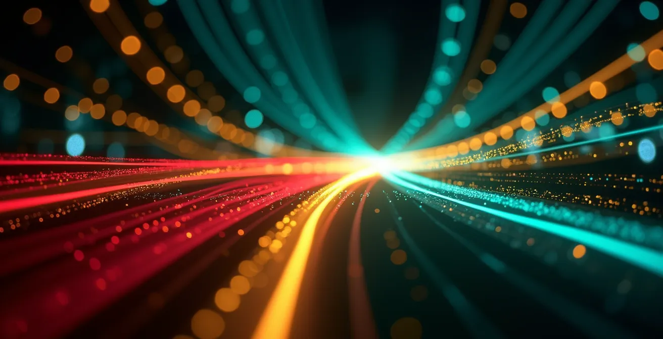 Abstract visualization of traffic flow patterns across Montreal intersection network